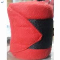 Genuine Fleece Horse Bandages Red