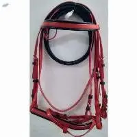 PVC Riding Bridle Red