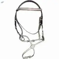 Genuine White Leather Horse Bridle