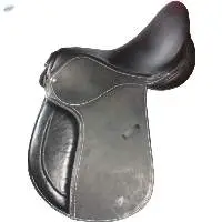 Genuine GP Horse Leather Saddle Black