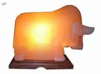 Himalayan Rock Salt Bull Shape Lamp