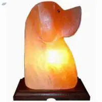 Himalayan Rock Salt Dog Shape Lamp