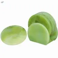 Green Onyx Natural Stone Tea Coaster Set