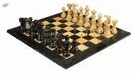 Burma Teak & Black Marble European Chess Set