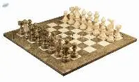 Botticino & Oceanic Marble European Chess Set