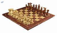Red Onyx & Coral Marble European Chess Set
