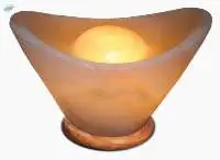 Himalayan Salt Chinese Coin Shape Lamp