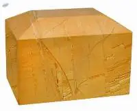 Burma Teak Marble Garden Cremation Urn