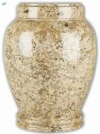 Coral / Fossil Marble Colossal Cremation Urn