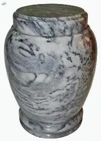 Sunny Grey Marble Coffin Cremation Urn