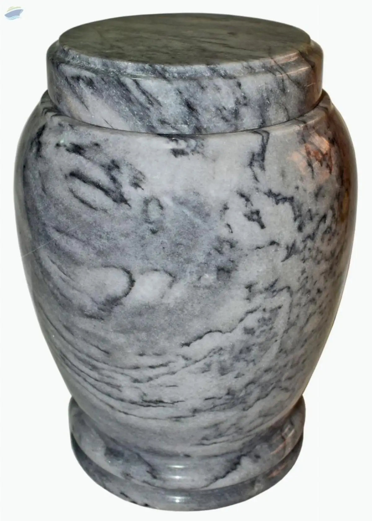 Sunny Grey Marble Coffin Cremation Urn