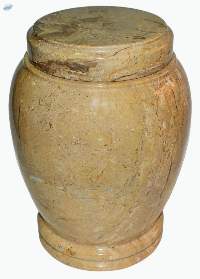 Botticino Cream Marble Cremation Urn