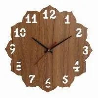 Wooden Wood Carving Wall Clock