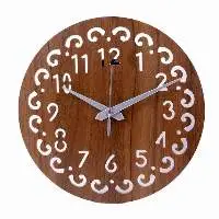 Wooden Wood Carving Wall Clock