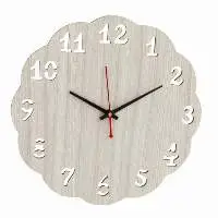 Wooden Wood Carving Wall Clock