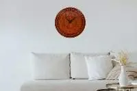 Wooden Simple Numerical Round Shaped Wall Clock