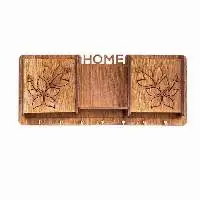 Wooden Key Holder And Mobile Holder