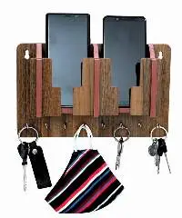 Wooden Key Holder And Mobile Holder