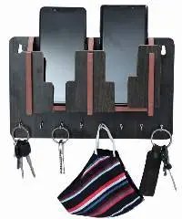 Wooden Key Holder And Mobile Holder
