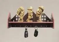 Wooden Wall Mounted Key Holder