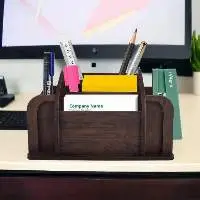 Wooden brown Color Multiuse Desk Organizers