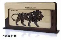 Wooden Line Showpiece For desk
