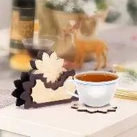 Wooden Coaster Set for Tea Coffee