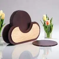 Wooden Coaster Set for Tea Coffee
