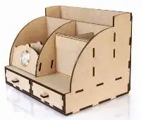 Premium Multi-purpose Wooden Desk Organizer