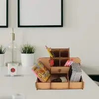 Wooden Pen Stand Big Size With Drawer