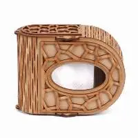Store Wooden Carved Tissue Paper Holder
