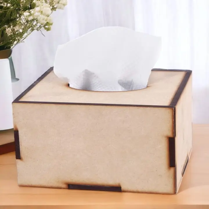 Wooden Tissue Paper Rectangular Holder