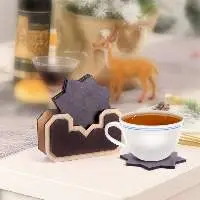 Wooden Coaster Set for Tea Coffee