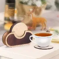 Wooden Coaster Set for Tea Coffee