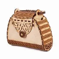 Women's Decorative Laser Cut Purse Handbag