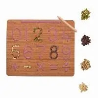 Wooden 1234 Numeric Educational Board