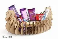 Wooden Chocolate Fruit and Vegetable Basket