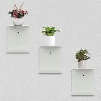 Metal White Color Book Shelf