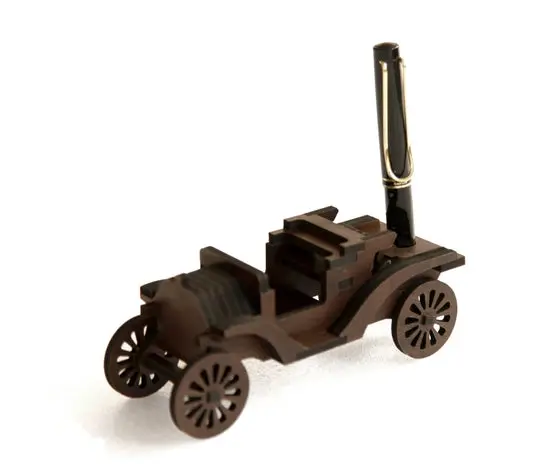 Classic Wooden Car Showpiece for Kids