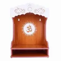 Wooden Beautiful Acrylic Design Om Temple