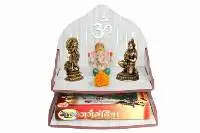 Wooden White Color Designer Small Temple