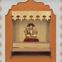 Beautiful Wooden Pooja Stand