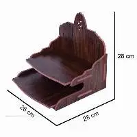 Home Wall Mounted Home Temple with Double Shelf