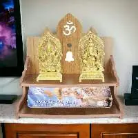 Home Temple with Double Shelf