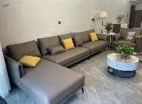 Home Living Room Sofa Set Leather