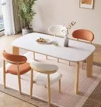 Solid Wood Dining-table Desk Stool Dinning Table