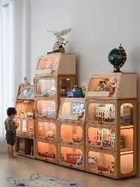 Solid Wood Panel Combination Furniture Bedside