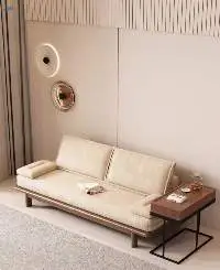 Folding bed sofa home wood fabrics sofa set