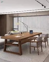 Office Conference Table Wood Reception Sets