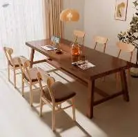 Office conference table solid wood reception set